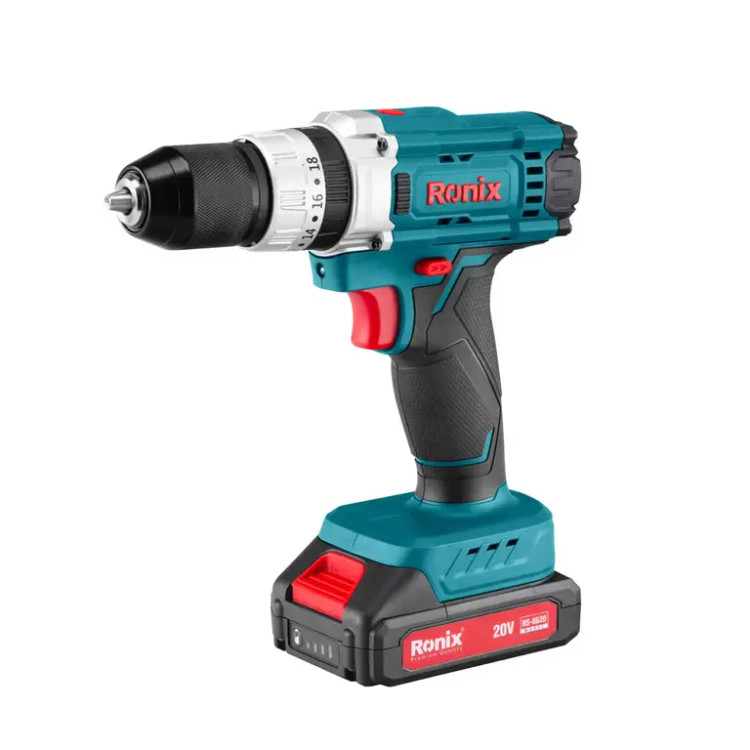کیت دریل شارژی رونیکس مدل RS-8620 توان 20 ولت 53 پارچه